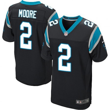Nike Panthers #2 DJ Moore Black Team Color Men's Stitched NFL Vapor Untouchable Elite Jersey