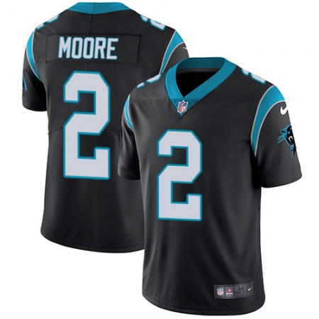 Nike Panthers #2 DJ Moore Black Team Color Men's Stitched NFL Vapor Untouchable Limited Jersey