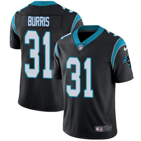 Nike Panthers #31 Juston Burris Black Team Color Men's Stitched NFL Vapor Untouchable Limited Jersey