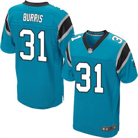 Nike Panthers #31 Juston Burris Blue Alternate Men's Stitched NFL New Elite Jersey