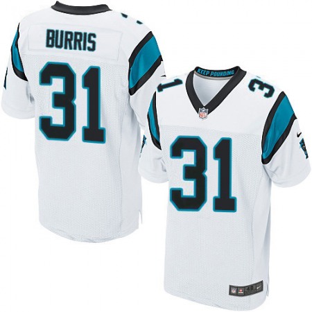 Nike Panthers #31 Juston Burris White Men's Stitched NFL New Elite Jersey