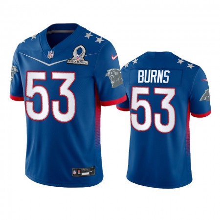 Nike Panthers #53 Brian Burns Men's NFL 2022 NFC Pro Bowl Game Jersey Royal