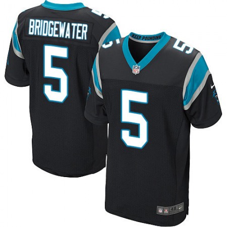 Nike Panthers #5 Teddy Bridgewater Black Team Color Men's Stitched NFL Vapor Untouchable Elite Jersey