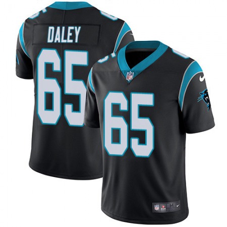 Nike Panthers #65 Dennis Daley Black Team Color Men's Stitched NFL Vapor Untouchable Limited Jersey