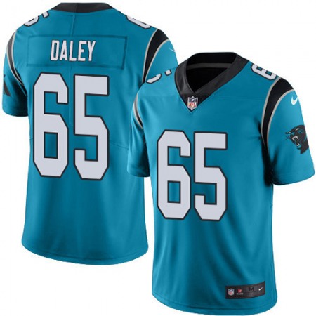 Nike Panthers #65 Dennis Daley Blue Alternate Men's Stitched NFL Vapor Untouchable Limited Jersey