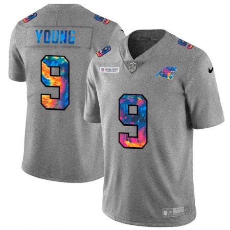 Carolina Panthers #9 Bryce Young Men's Nike Multi-Color 2020 NFL Crucial Catch NFL Jersey Greyheather
