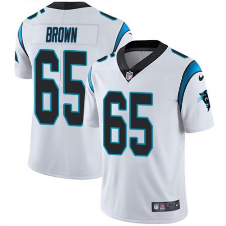 Nike Panthers #65 Dennis Daley White Men's Stitched NFL Vapor Untouchable Limited Jersey