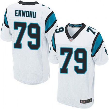 Nike Panthers #79 Ikem Ekwonu White Men's Stitched NFL New Elite Jersey