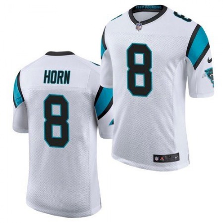 Nike Panthers #8 Jaycee Horn White Men's Stitched NFL Elite Jersey