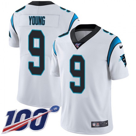 Nike Panthers #9 Bryce Young White Men's Stitched NFL 100th Season Vapor Untouchable Limited Jersey