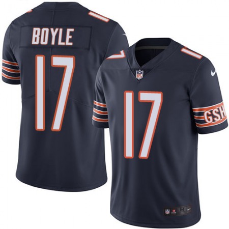 Nike Bears #17 Tim Boyle Navy Blue Team Color Men's Stitched NFL Vapor Untouchable Limited Jersey