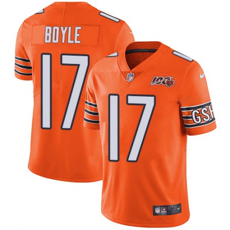 Nike Bears #17 Tim Boyle Orange Men's Stitched NFL Limited Rush 100th Season Jersey