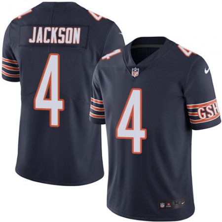 Nike Bears #4 Eddie Jackson Navy Blue Team Color Men's Stitched NFL Vapor Untouchable Limited Jersey