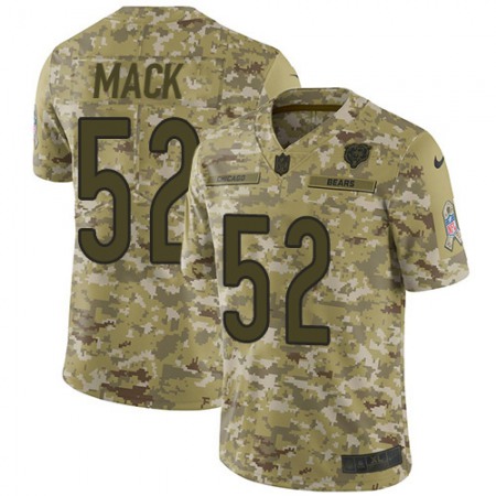 Nike Bears #52 Khalil Mack Camo Men's Stitched NFL Limited 2018 Salute To Service Jersey