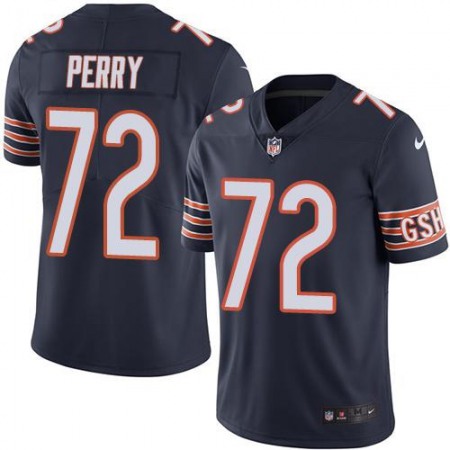 Nike Bears #72 William Perry Navy Blue Team Color Men's Stitched NFL Vapor Untouchable Limited Jersey