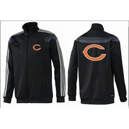 NFL Chicago Bears Team Logo Jacket Black_2