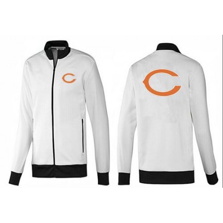 NFL Chicago Bears Team Logo Jacket White_1