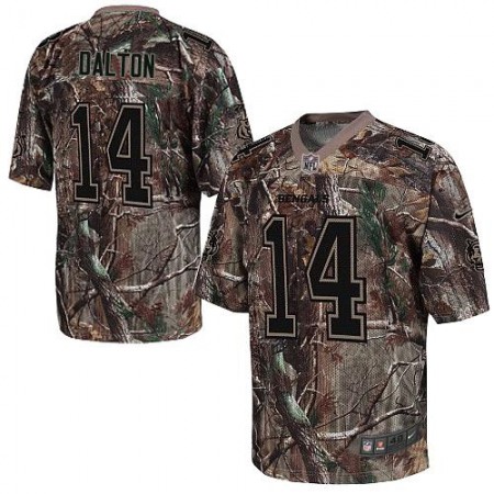 Nike Bengals #14 Andy Dalton Camo Men's Stitched NFL Realtree Elite Jersey