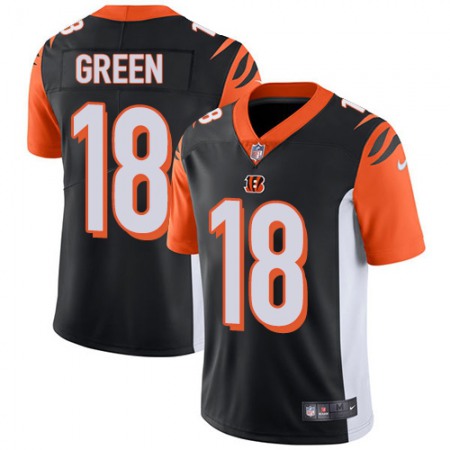 Nike Bengals #18 A.J. Green Black Team Color Men's Stitched NFL Vapor Untouchable Limited Jersey