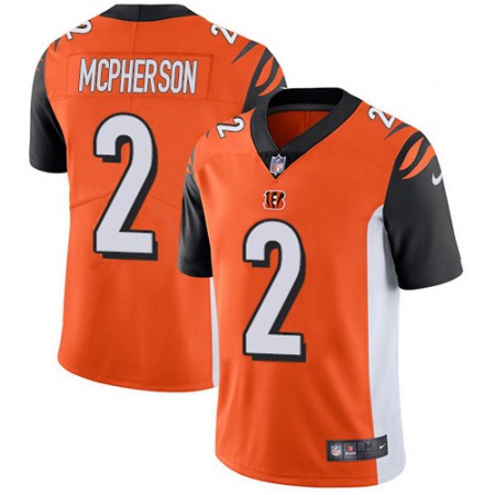 Nike Bengals #2 Evan McPherson Orange Alternate Men's Stitched NFL Vapor Untouchable Limited Jersey