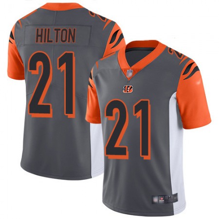 Nike Bengals #21 Mike Hilton Silver Men's Stitched NFL Limited Inverted Legend Jersey