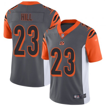 Nike Bengals #23 Daxton Hill Silver Men's Stitched NFL Limited Inverted Legend Jersey