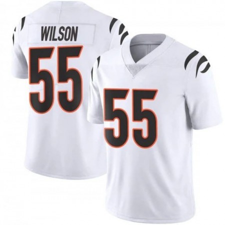 Cincinnati Bengals #55 Logan Wilson White Nike Vapor Limited Jersey