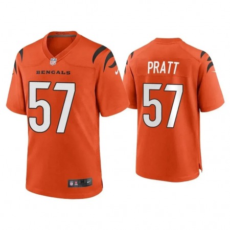 Cincinnati Bengals #57 Germaine Pratt Orange Nike Alternate Game Jersey