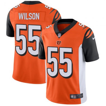 Nike Bengals #55 Logan Wilson Orange Alternate Men's Stitched NFL Vapor Untouchable Limited Jersey