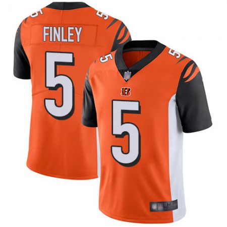 Nike Bengals #5 Ryan Finley Orange Alternate Men's Stitched NFL Vapor Untouchable Limited Jersey