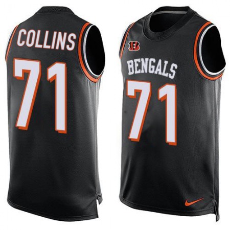 Nike Bengals #71 La'el Collins Black Team Color Men's Stitched NFL Limited Tank Top Jersey