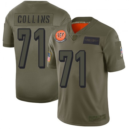 Nike Bengals #71 La'el Collins Camo Men's Stitched NFL Limited 2019 Salute To Service Jersey