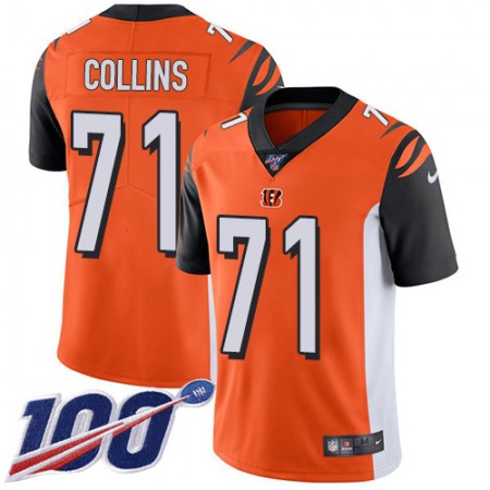 Nike Bengals #71 La'el Collins Orange Alternate Men's Stitched NFL 100th Season Vapor Untouchable Limited Jersey