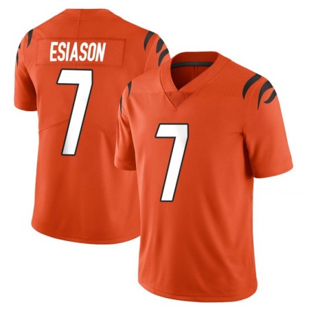 Nike Bengals #7 Boomer Esiason Orange Men's Nike Alternate Vapor Limited Jersey