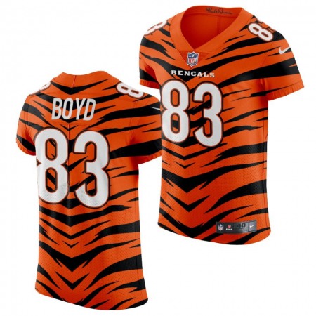 Nike Bengals #83 Tyler Boyd Men's 2021-22 Orange City Edition Elite NFL Jersey