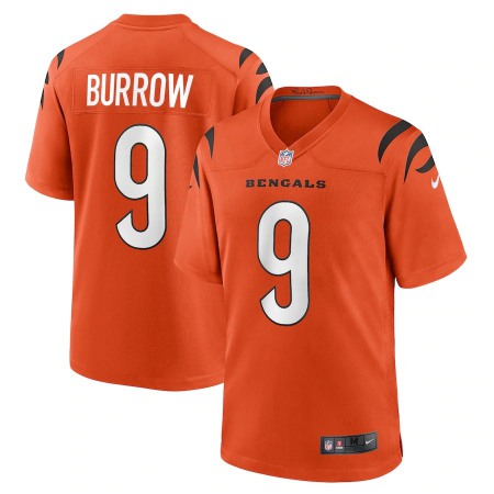 Cincinnati Bengals #9 Joe Burrow Orange Nike Alternate Game Jersey