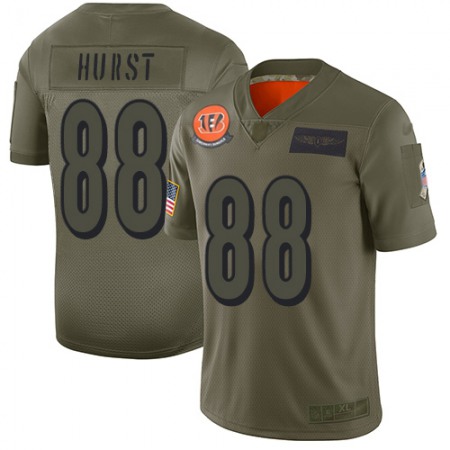 Nike Bengals #88 Hayden Hurst Camo Men's Stitched NFL Limited 2019 Salute To Service Jersey