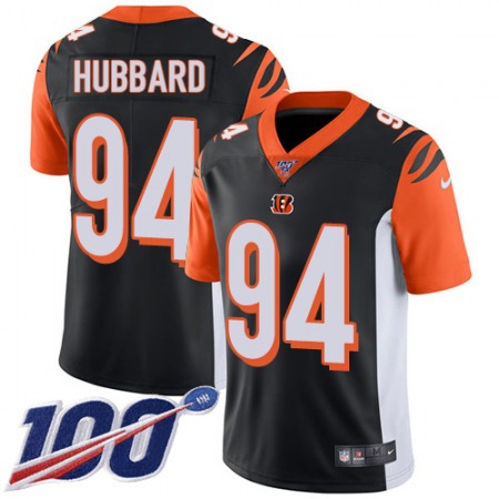 Nike Bengals #94 Sam Hubbard Black Team Color Men's Stitched NFL 100th Season Vapor Limited Jersey