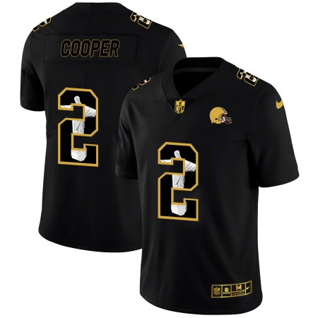 Cleveland Browns #2 Amari Cooper Men's Nike Carbon Black Vapor Cristo Redentor Limited NFL Jersey