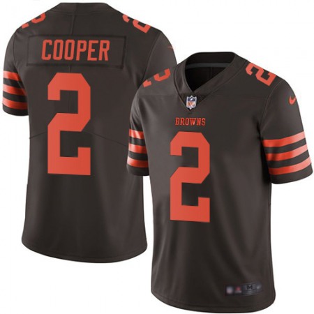 Nike Browns #2 Amari Cooper Brown Men's Stitched NFL Limited Rush Jersey