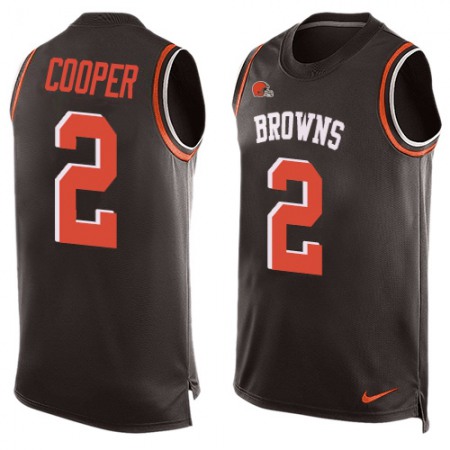 Nike Browns #2 Amari Cooper Brown Team Color Men's Stitched NFL Limited Tank Top Jersey