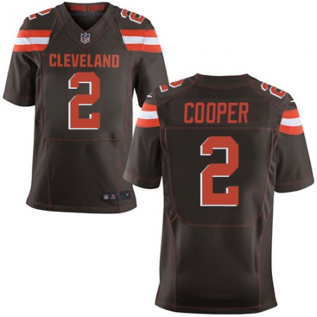 Nike Browns #2 Amari Cooper Brown Team Color Men's Stitched NFL New Elite Jersey