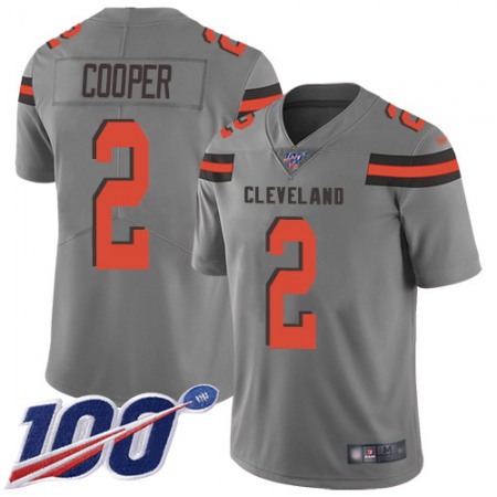 Nike Browns #2 Amari Cooper Gray Men's Stitched NFL Limited Inverted Legend 100th Season Jersey