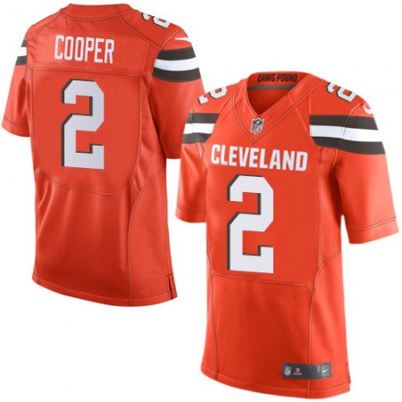 Nike Browns #2 Amari Cooper Orange Alternate Men's Stitched NFL New Elite Jersey