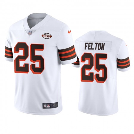 Cleveland Browns #25 Demetric Felton Nike 1946 Collection Alternate Vapor Limited NFL Jersey - White