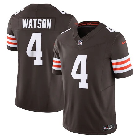 Cleveland Browns #4 Deshaun Watson Nike Men's Brown Vapor F.U.S.E. Limited Jersey