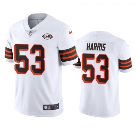 Cleveland Browns #53 Nick Harris Nike 1946 Collection Alternate Vapor Limited NFL Jersey - White
