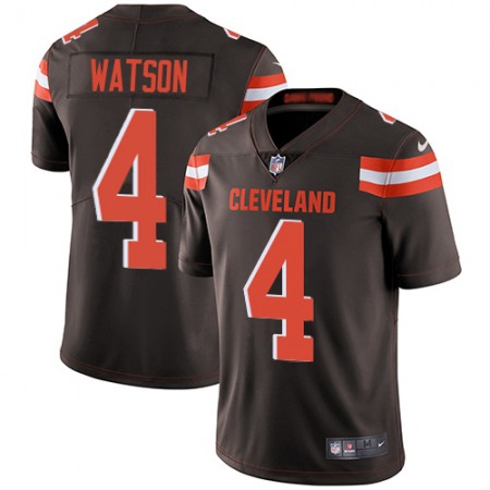 Nike Browns #4 Deshaun Watson Brown Team Color Men's Stitched NFL Vapor Untouchable Limited Jersey