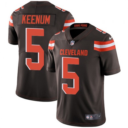 Nike Browns #5 Case Keenum Brown Team Color Men's Stitched NFL Vapor Untouchable Limited Jersey