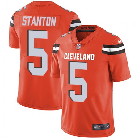 Nike Browns #5 Drew Stanton Orange Alternate Men's Stitched NFL Vapor Untouchable Limited Jersey